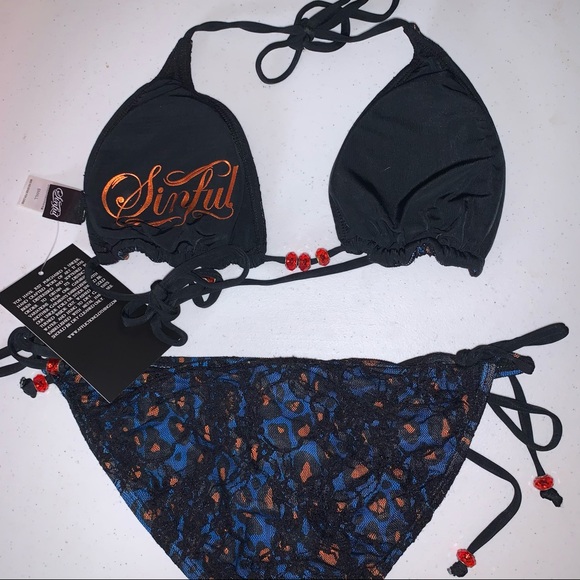 Sinful Other - Sinful by Affliction Solar Lace Bikini NWT